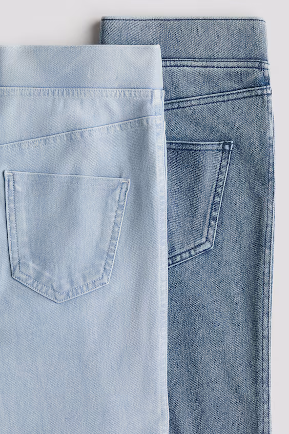 Набор из 2 брюк из джерси с расклешенным низом h&m