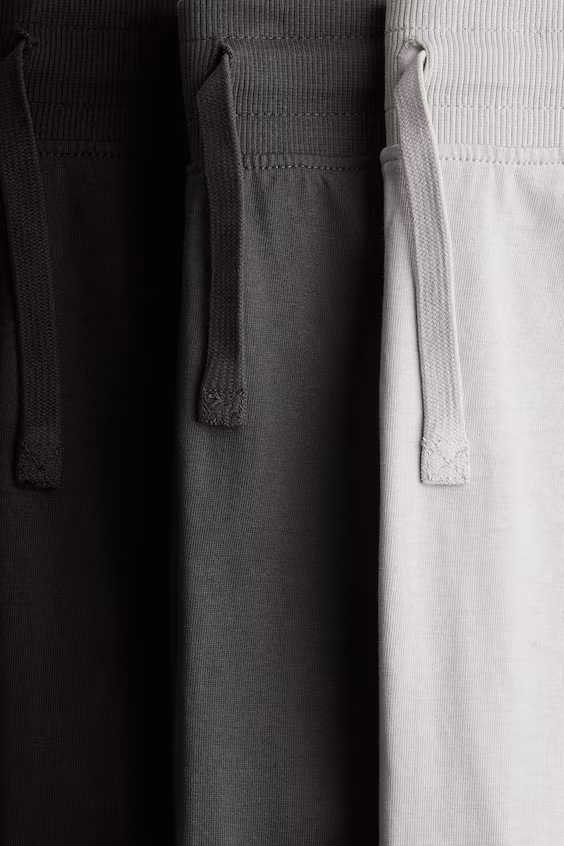 Набор из 3 брюк-джоггеров из хлопкового джерси