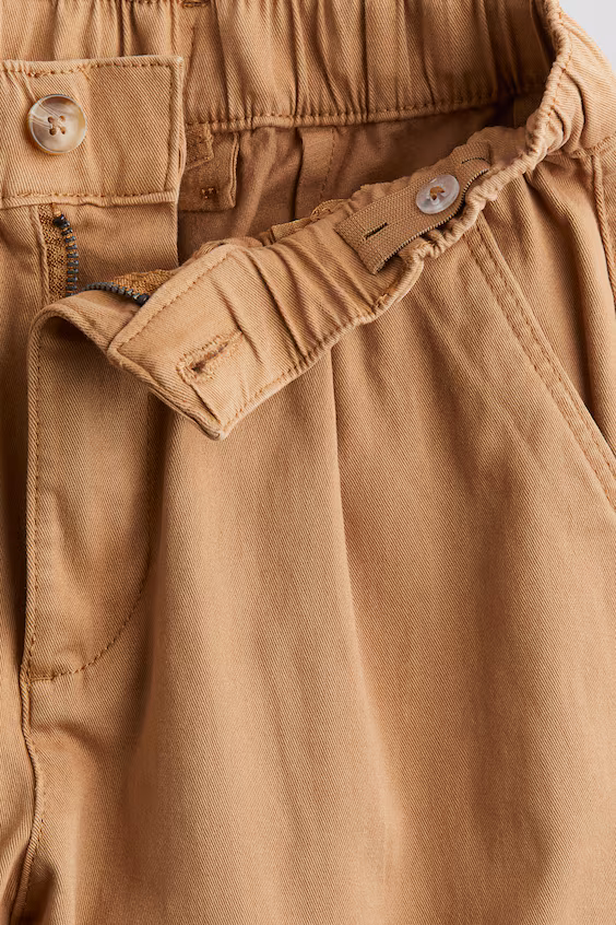 Брюки-чино из хлопкового саржевого полотна