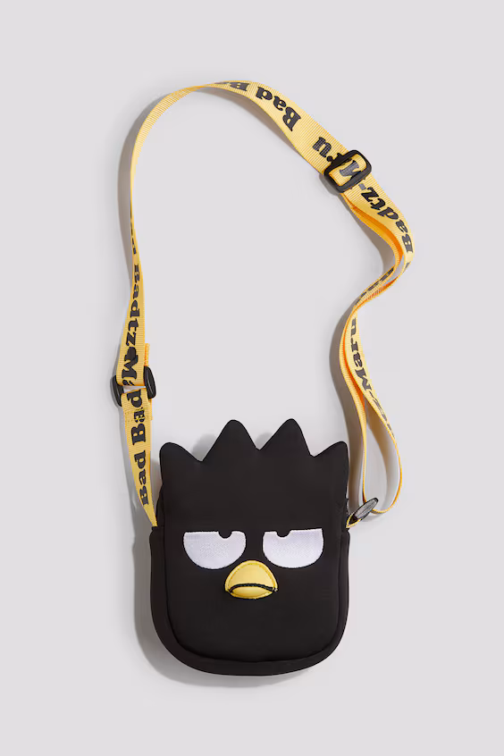 Сумка через плечо из неопрена с аппликациями