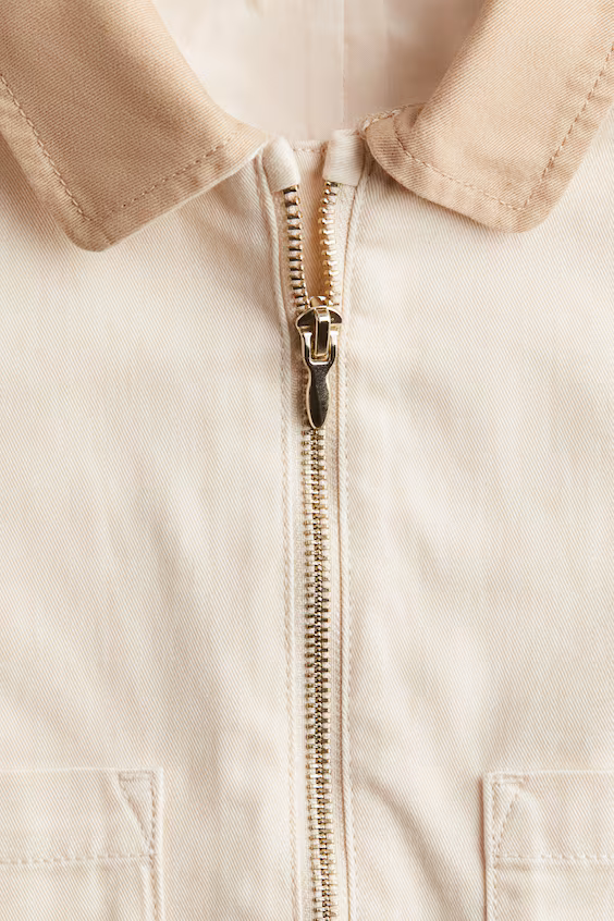 Хлопковая твилевая куртка h&m