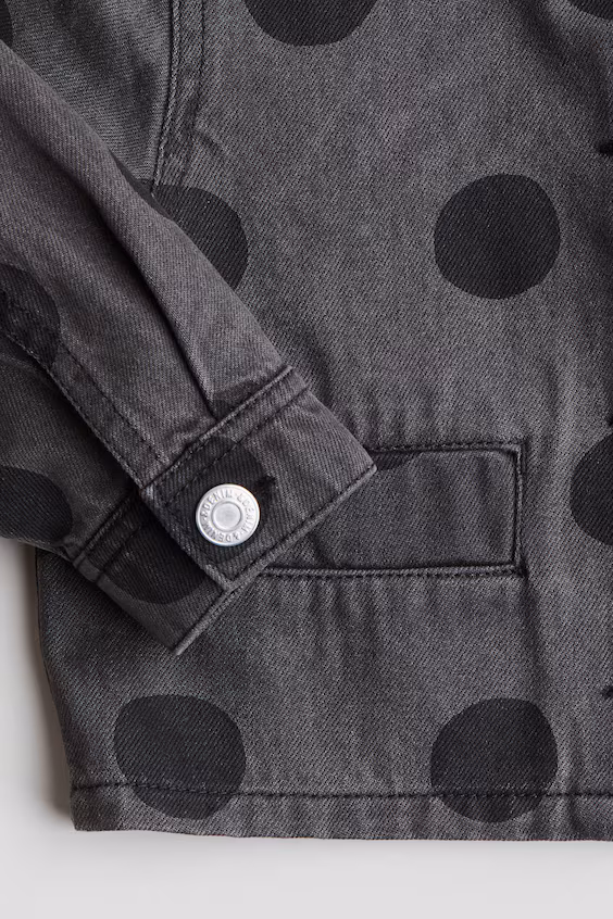 Куртка с принтом из джинсы