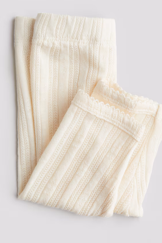 Леггинсы из хлопкового джерси с узором