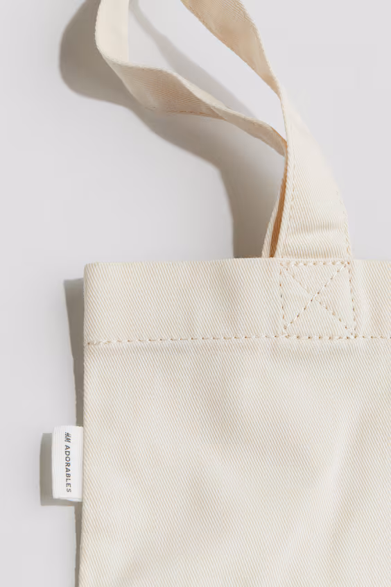 Сумка из хлопковой ткани с принтом