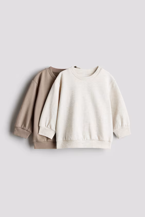 Набор из 2 хлопковых свитшотов