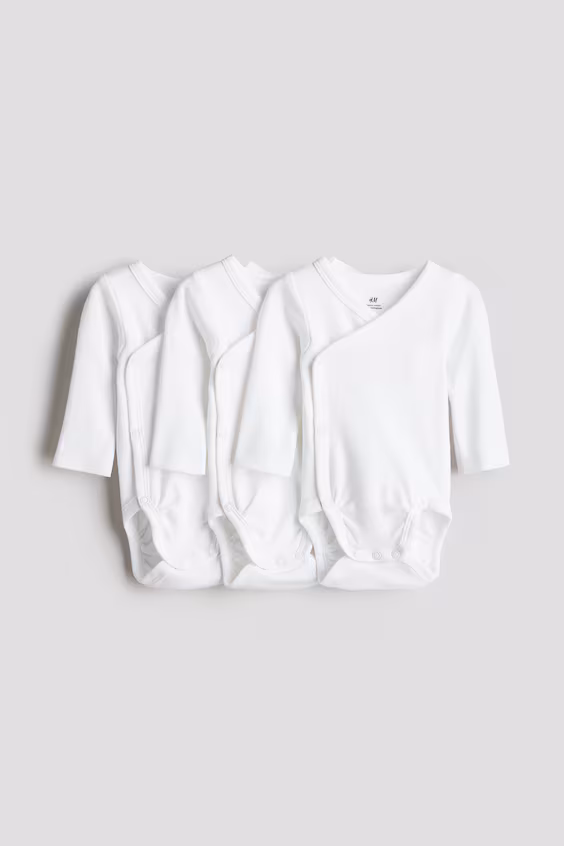 Пакет из 3 комбинезонов с закрытыми манжетами