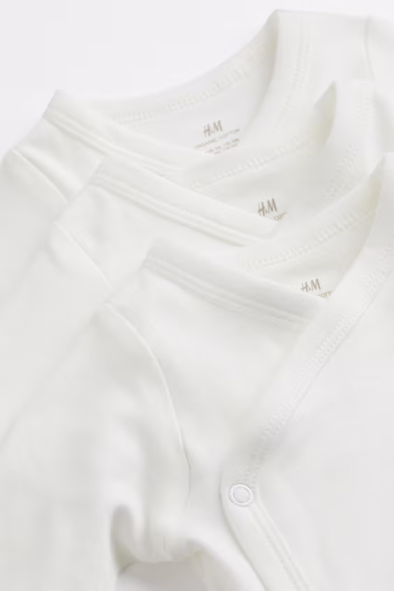 Пакет из 3 комбинезонов с закрытыми манжетами