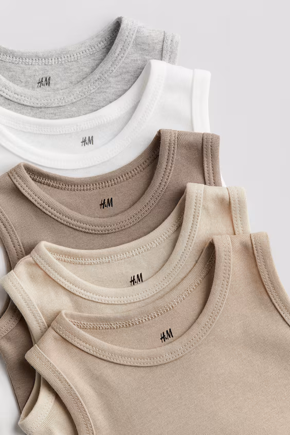 Пачка из 5 боди из хлопка