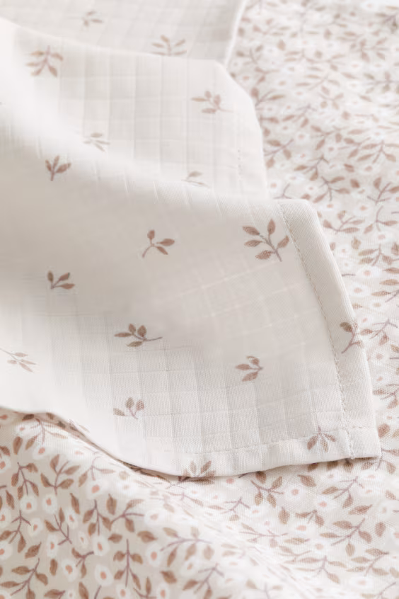 Набор из 2 маленьких муслиновых пеленок