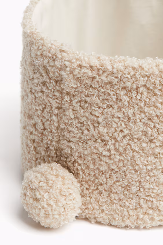 Корзина для хранения из мягкого плюша