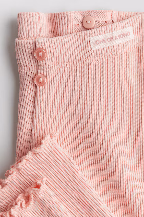 Лосины из хлопкового рубчика