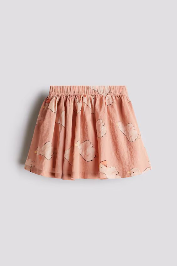 Юбка из мягкой анагоры с узором