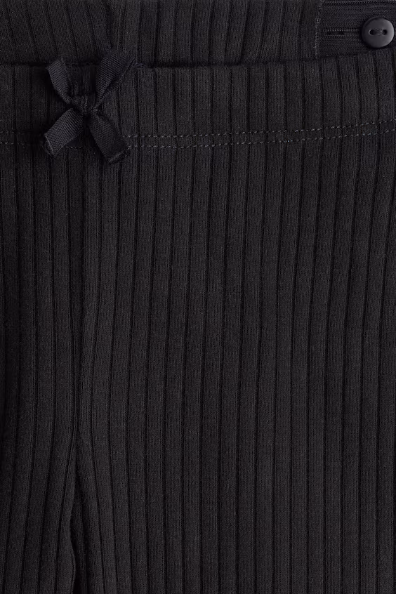 Леггинсы в рубчик из хлопка