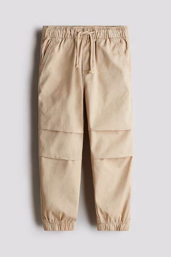 Штаны-джоггеры из хлопкового джинса