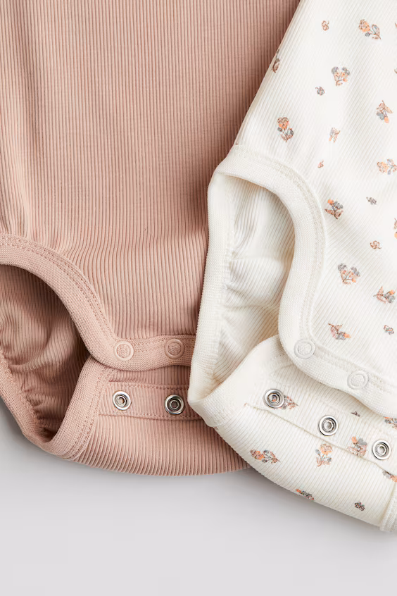 Набор из 2 боди из хлопка пима