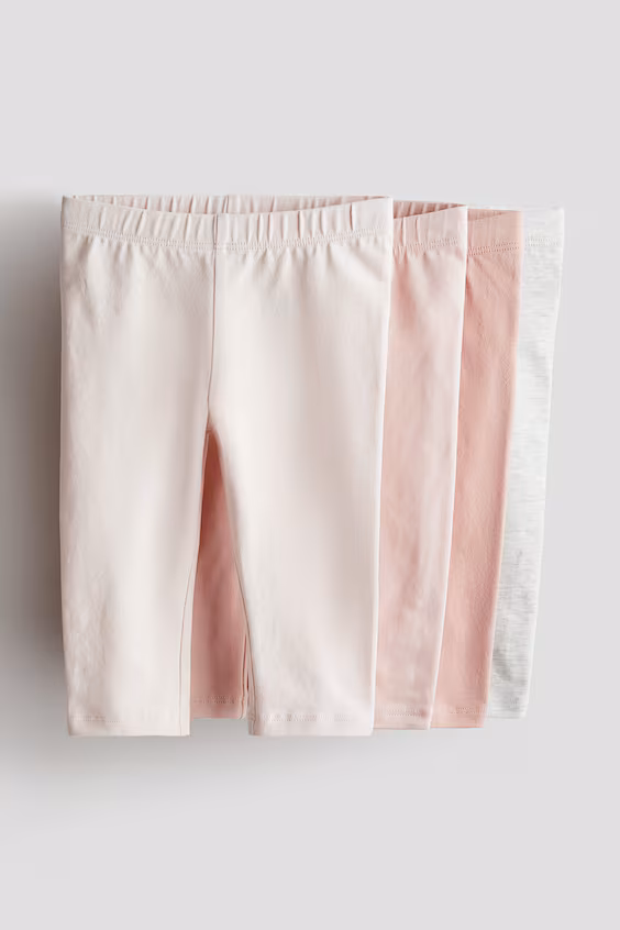 Pack de 4 леггинсы из хлопкового джерси