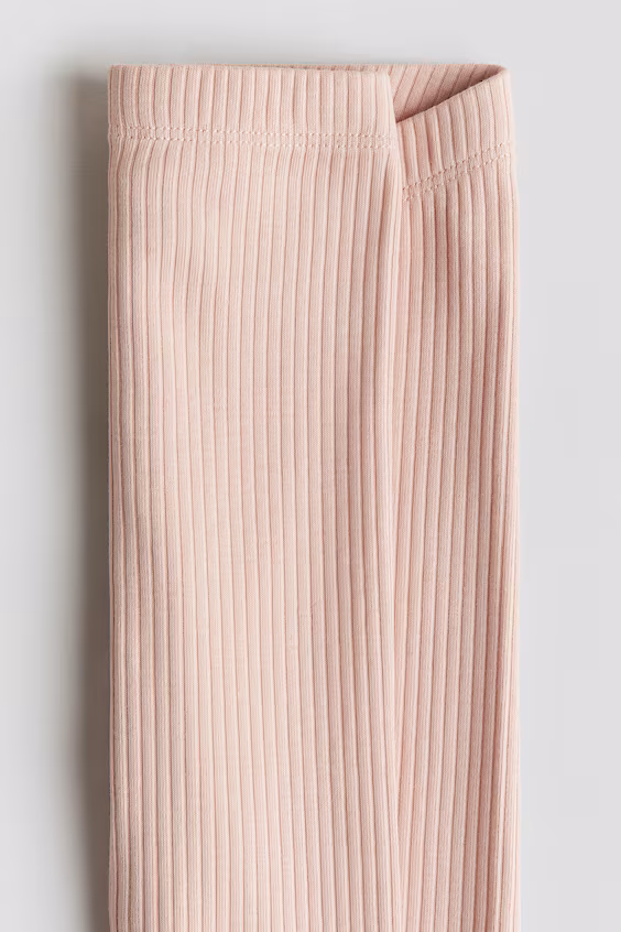 Леггинсы в рубчик из хлопка