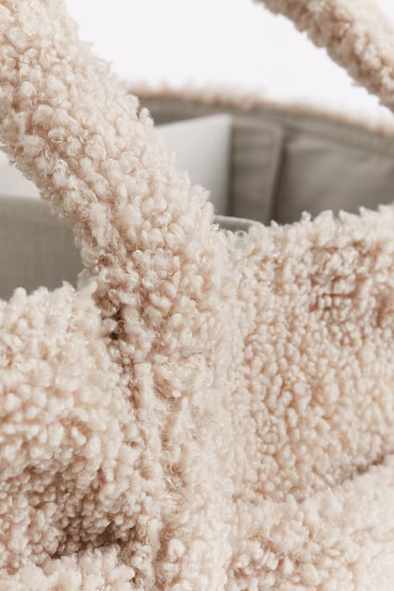 Сумка-переноска для пеленания из мягкого плюша