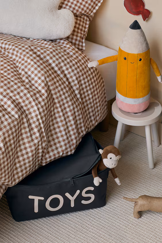 Корзина с крышкой для хранения игрушек