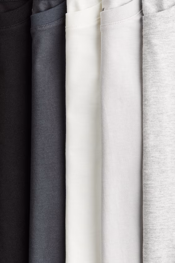 Набор из 5 футболок из хлопка