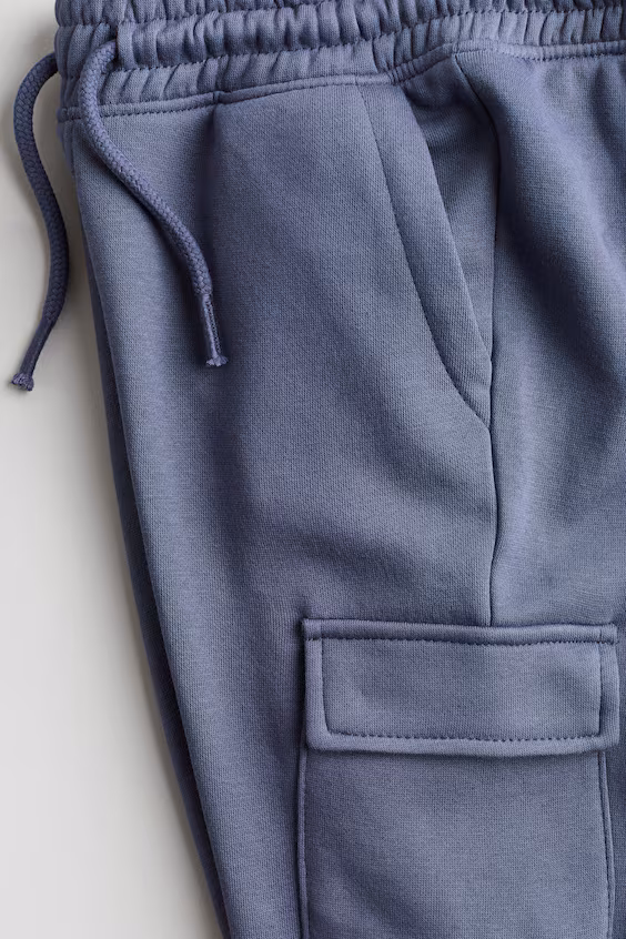 Брюки-джоггеры карго с начесом внутри h&m