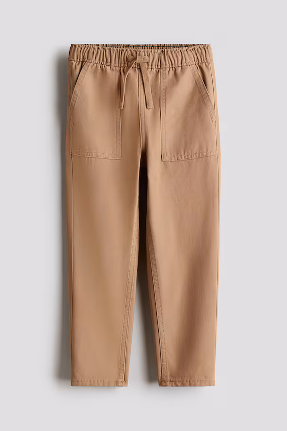 Брюки-джоггеры из хлопкового канваса