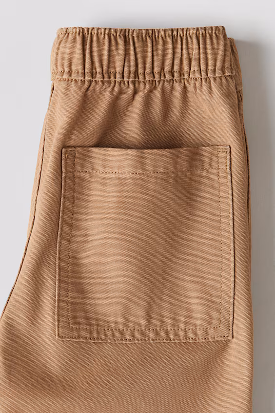 Брюки-джоггеры из хлопкового канваса
