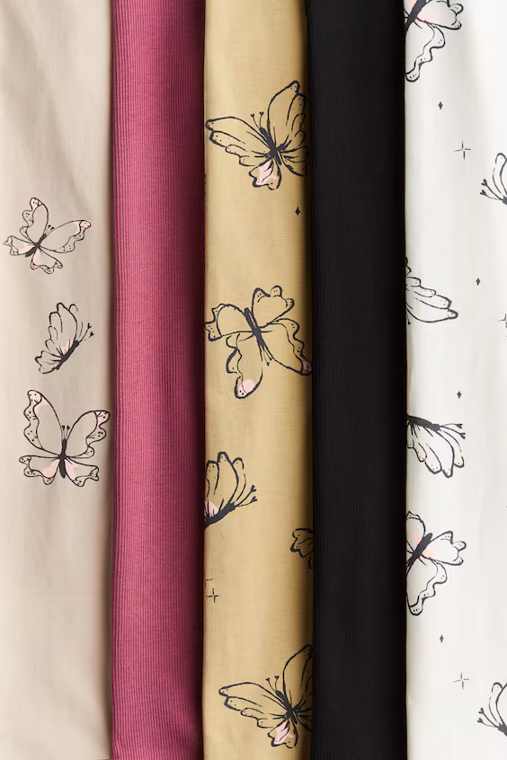 Набор из 5 леггинсов из хлопка