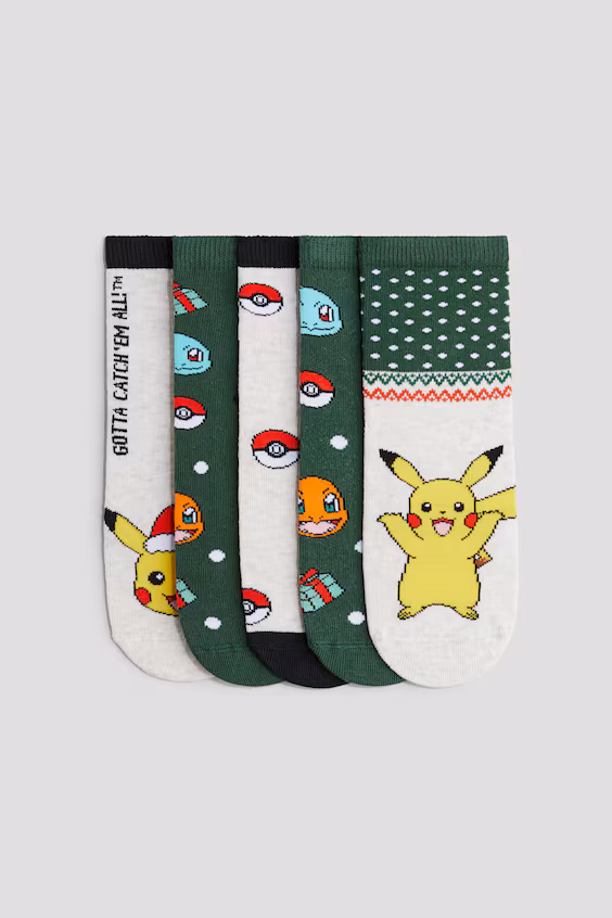 Pack de 5 носков в рисунок