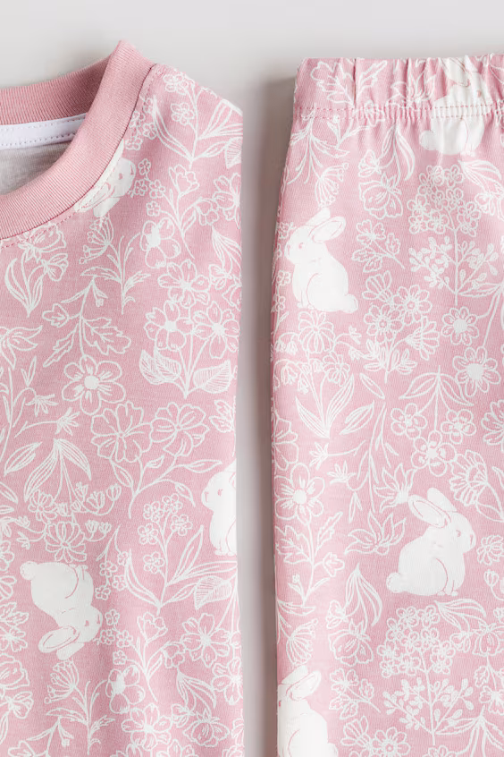 Пижама из хлопка с принтом