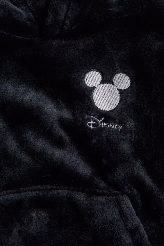 Толстовка с капюшоном из флиса с принтом