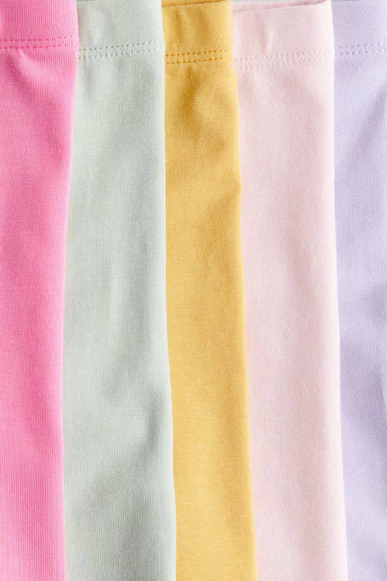 Набор из 5 леггинсов из джерси