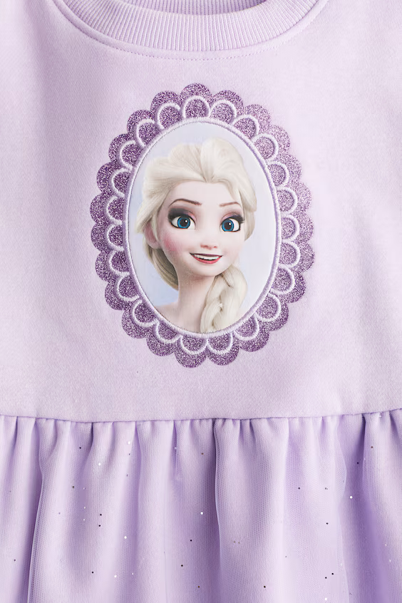 Платье-свитшот в принт