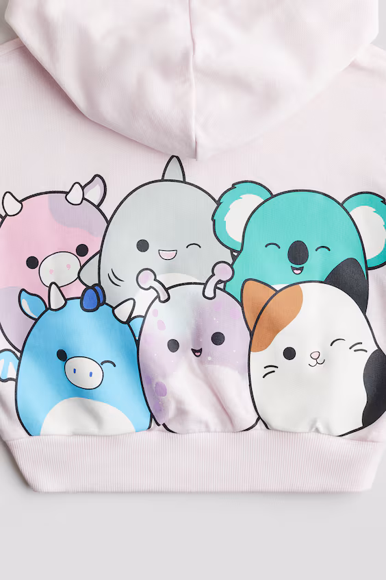 Худи с капюшоном и принтом