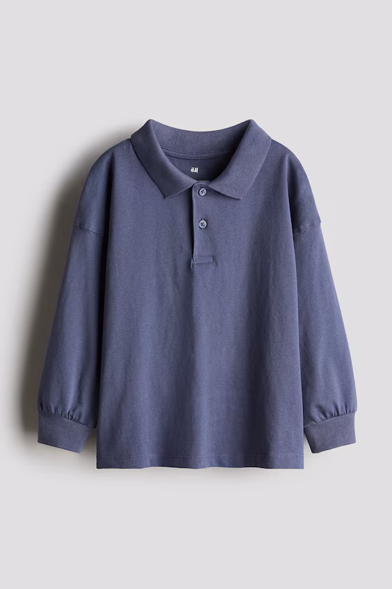 H&m рубашка регби из хлопкового джерси