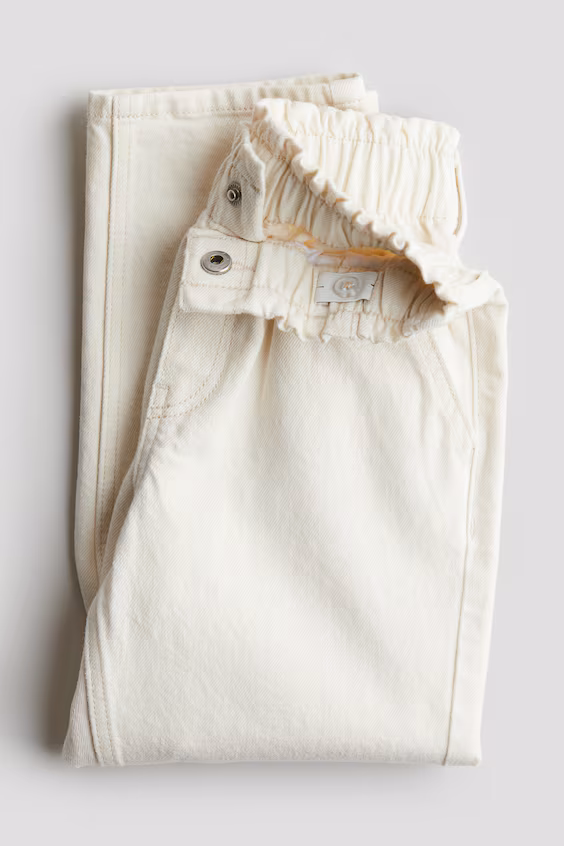 Джинсы paper bag со свободным кроем