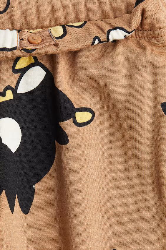 Костюм из 2-х частей в принтованном трикотаже мольтона