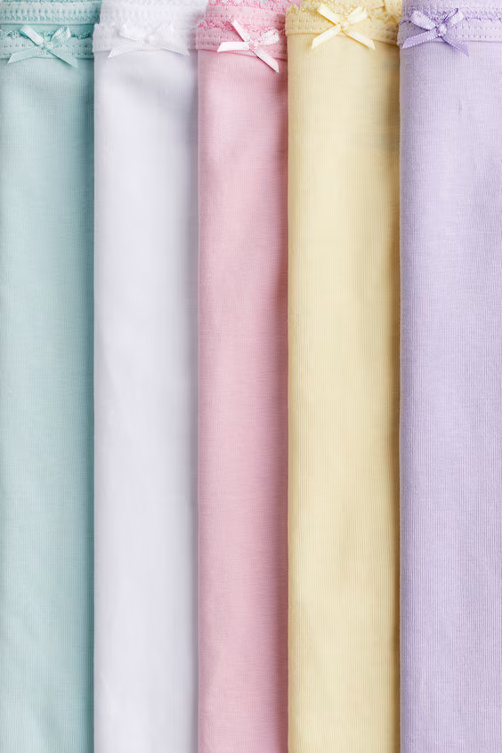 Топы из хлопкового джерси, набор из 5