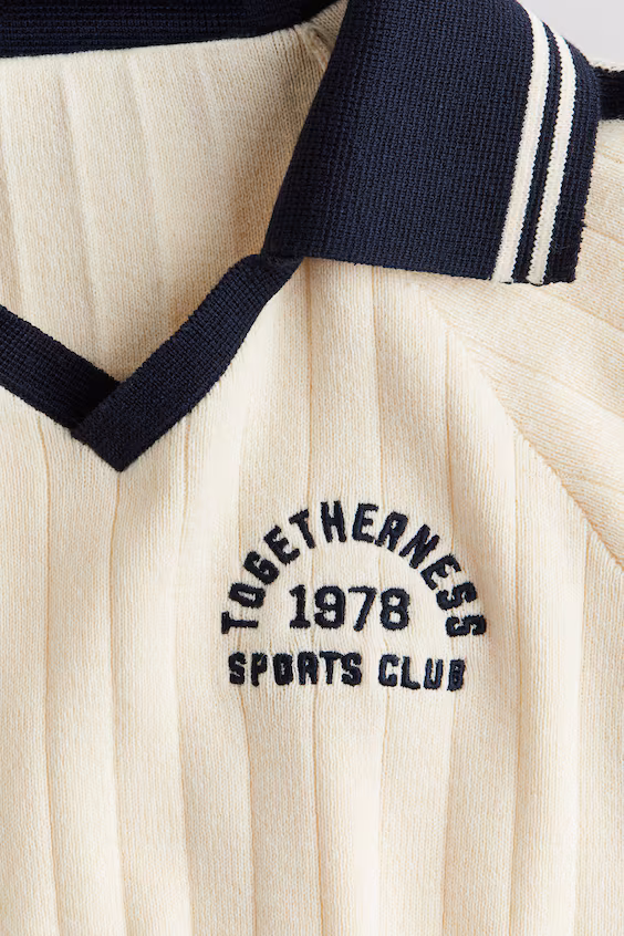 Поло из мягкой рубчиковой ткани