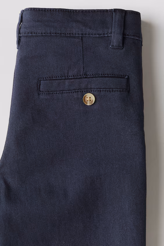 Брюки-чино из хлопкового саржевого канваса