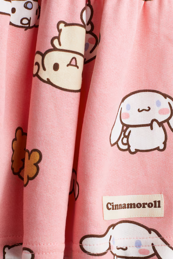 Юбка из принтованного мольтона