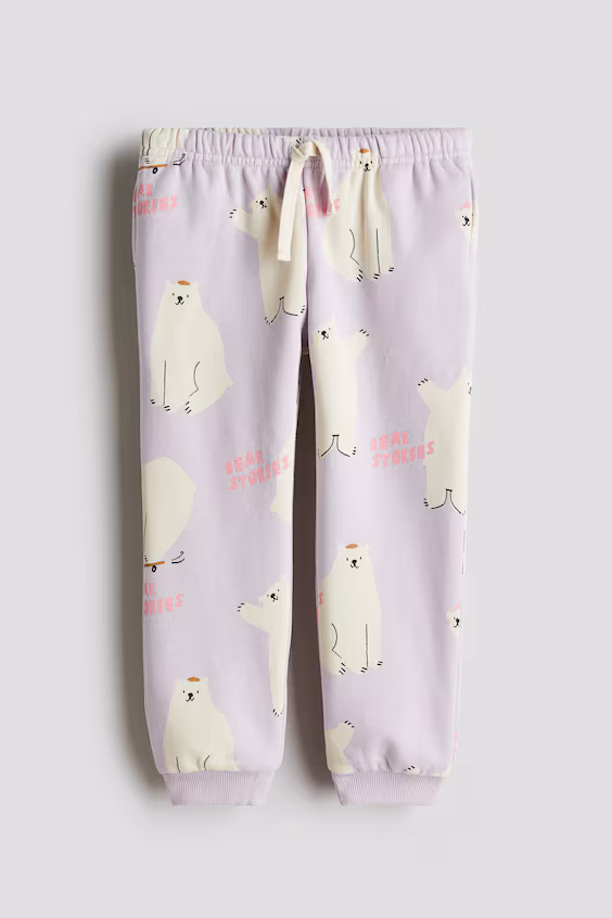 Брюки joggers с принтом h&m