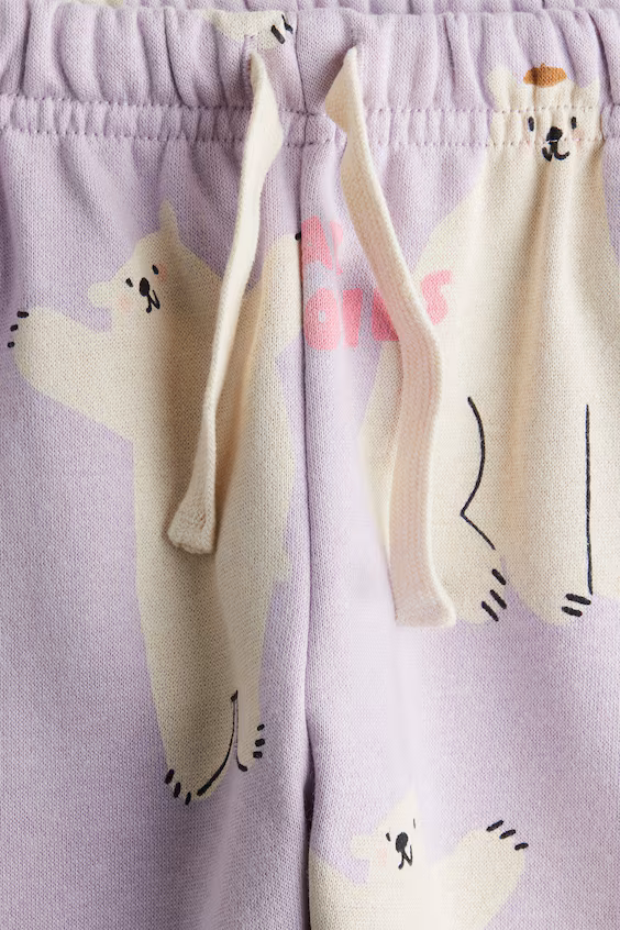 Брюки joggers с принтом h&m