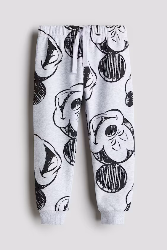 Брюки joggers с принтом h&m