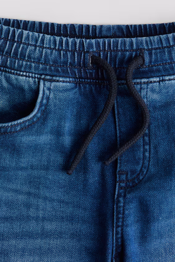 Джоггеры из хлопкового джинса