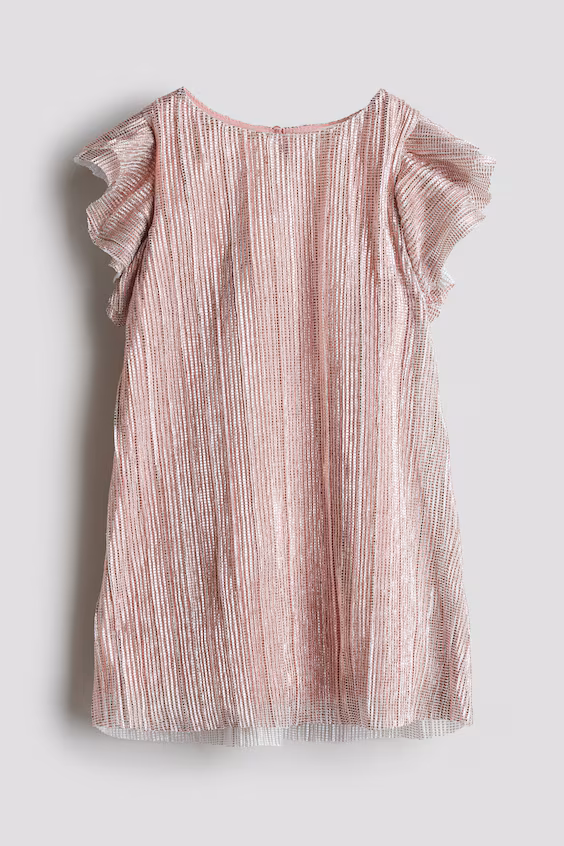 Плиссированное платье прямого кроя