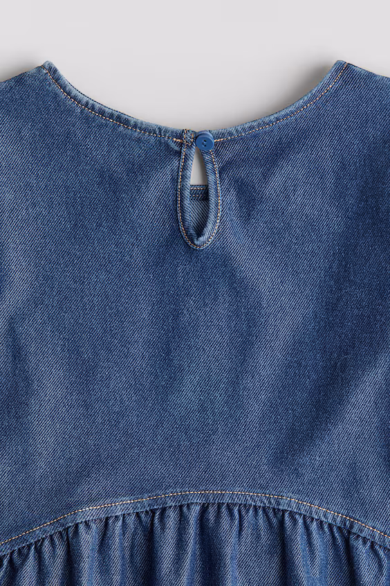 Платье из джерси с видом джинсы