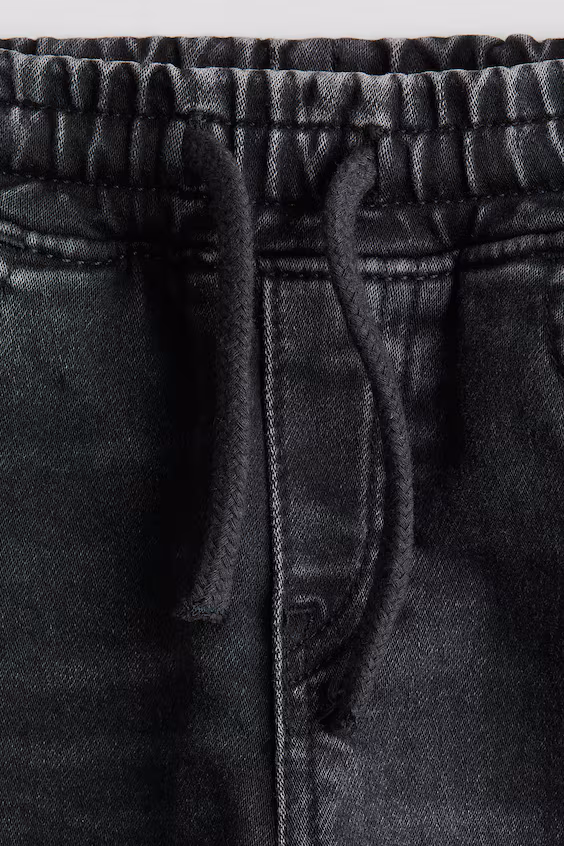 Джоггеры из хлопкового джинса