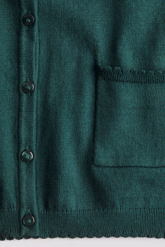 Школьный кардиган из хлопковой ткани