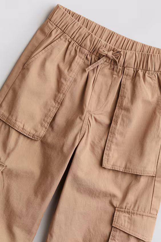 Брюки-джоггеры cargo из хлопка